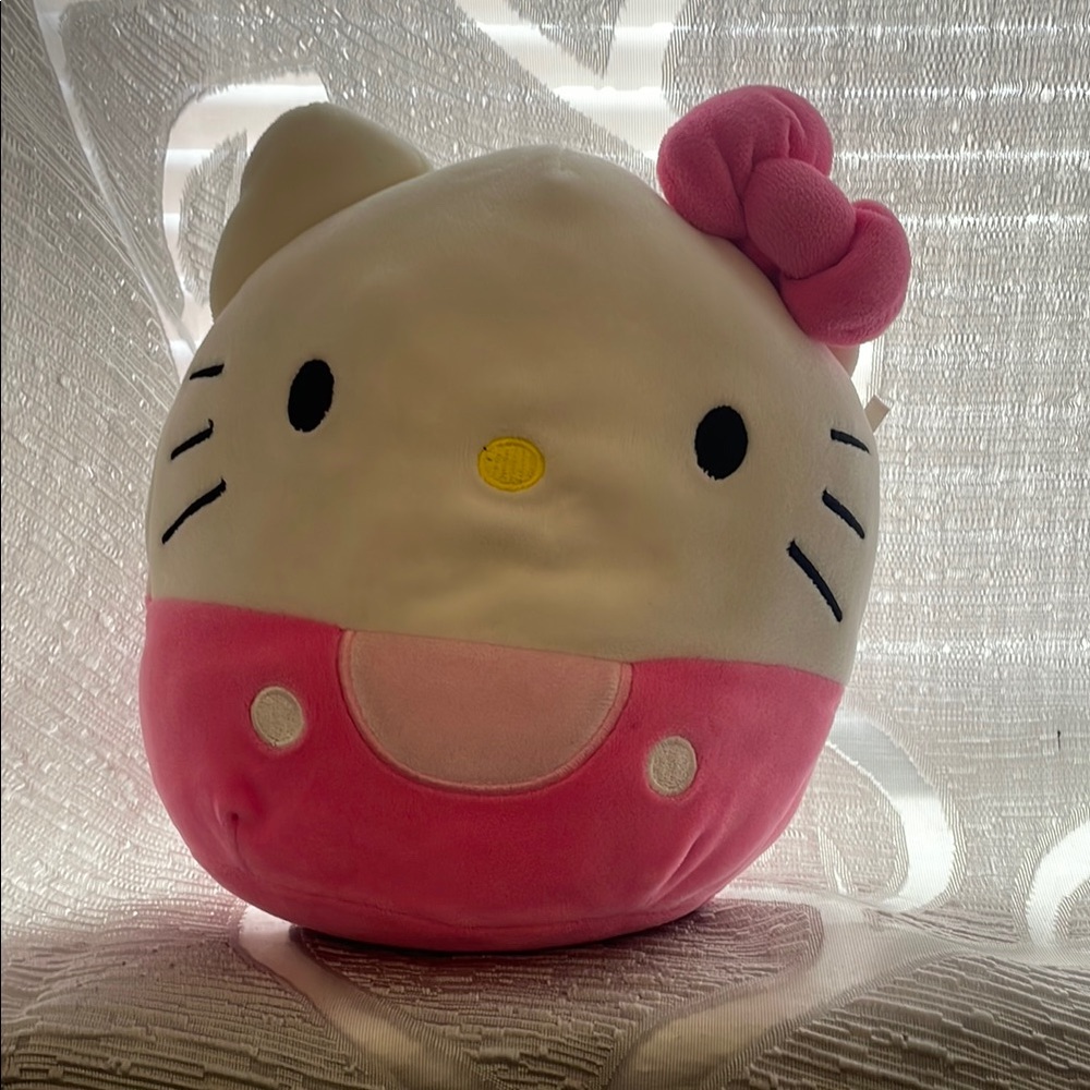 HELLO KITTY Squishmallows Pink and White Stuffed Animal